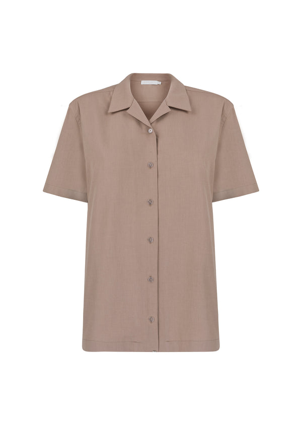 Cotton short-sleeved shirt
