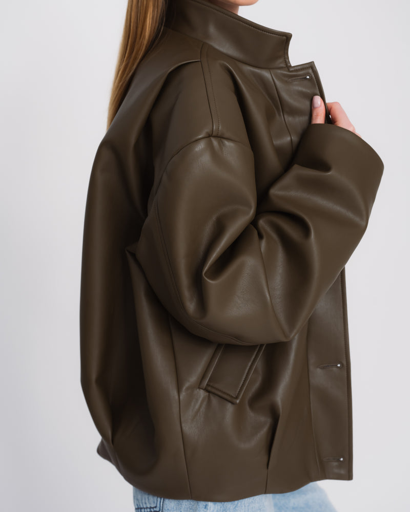 Ivy faux leather jacket